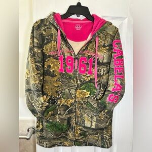 Cabelas 3D seclusion camo pink hoodie